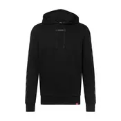 Hummel Sportska sweater majica, crna / siva