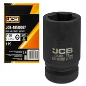 JCB DUBOKA UDARNI NASTAVAK 1 37mm 6-kraki Cr-Mo NAVOJNI KLJUC