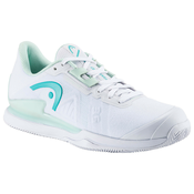 Womens Head Sprint Pro 3.5 Clay White/Aqua EUR 41 Tennis Shoes