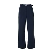 Abercrombie & Fitch Hlače z naborki SLOANE mornarska