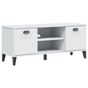 Klupa za cipele VIKEN bijela 106 x 35 x 45 cm konstruirano drvo