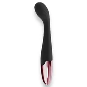 shumee Power Escorts - črne - G Spot Princess črne barve - 18 cm/7 palcev silikonski vibrator za G točko