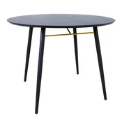 Homestar Jedilna miza LUXEMBOURG D100xV75cm črna