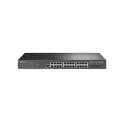 TP-Link TL-SG3428X-UPS JetStream™ 24-Port Gigabit L2+ Managed Switch with 4 10GE SFP+ Slots and UPS Power Supply