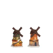 Novoletni dekor mlin na veter, 2 motiva