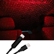 Laser mini projektor zvezdnega neba USB, rdeča