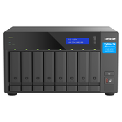 QNAP TVS-h874-i5-32G NAS Tower, 8 disk bays, Intel Core i5-12400 6-core 12-thread processor , up to 4.4GHz