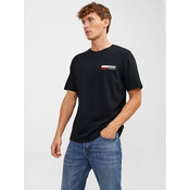 Jack & Jones Moška majica JJECORP LOGO PLAY SS Črna
