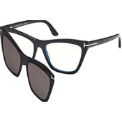 Tom Ford Ženski okvir za dioptrijske naocare Blue Block 0FT5971-B 154, Crni