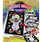 Artlover Slika za praskanje 6 kosov barve + 6 kosov stojala