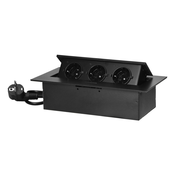 Orno Produžni kabel sa 3 x Schuko uticnice, ugradbena - OR-GM-9037(GS)/B