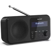 SHARP radio DR-P420 (DAB+, DAB, FM, BT, RDS), crni