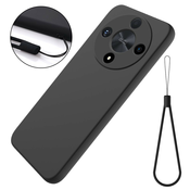 Silikonski ovitek za Honor Magic6 Lite - črn