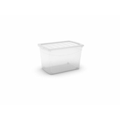 Kis Omnibox XL prozoren 60l s kolesi 008612WHTRS