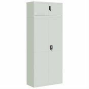 Ormaric za spise svjetlosivi 90 x 40 x 220 cm celicni