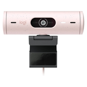 Logitech spletna kamera Brio 500, roza, USB
