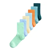 Next Nogavice svetlo modra/pastelno rumena/temno zelena/neonsko oranžna