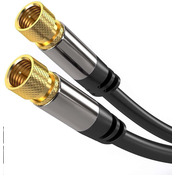PREMIUMCORD kabel, satelitska antena F moški - F moški (135 dB) 4x zaščiten 5m