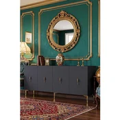 Hanah Home komoda Ayshe 180, 180 cm, antracit / zlatna