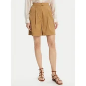 Max Mara Beachwear Bermuda kratke hlače Sultano 2516141019 Rjava Relaxed Fit