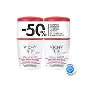 Vichy Déodorant Roll-on Anti-stres protiv prekomjernog znojenja do 72h, 2x50 ml - PROMO