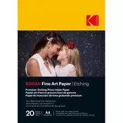 KODAK Fine Art fotografski papir - efekt kiseljenja 210 g, A4, 21x29,7 cm, 20 listova KO-9891198