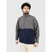 Patagonia Retro Pile 1/2 Snap Half-Zip Fleece Sweater nickel