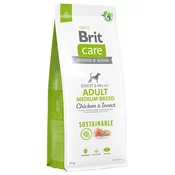Brit Care Dog Sustainable Adult Medium Breed piščanec & insekti - Varčno pakiranje: 2 x 12 kg