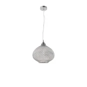 VISILICA BOHO 1XE27 MAX.40W KROM STAKLO #28CM NL8040201#