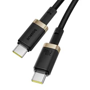 BASEUS kabel USB C-C 1m 240W Dura Fast pleteni crni P10377803U03-00