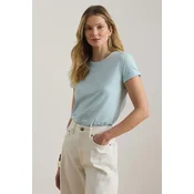 Lauren Ralph Lauren osnovna kratka ženska majica bombažna