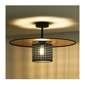 Duolla - Plafonski luster TOKYO RATTAN 1xE27/15W/230V O 50 cm zlatna/crna