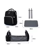 TORBA ZA MAME BT023 Sport Mama Bag - BLACK
