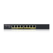 Zyxel GS1900-8HP v3 PoE Upravljao L2 Gigabit Ethernet (10/100/1000) Snaga preko Ethernet (PoE) Crna