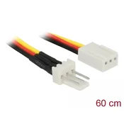 Delock 3-pinski muški na 3-pinski ženski kabel za napajanje hladnjaka, duljine 60 cm