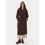 Weekend Max Mara Volneni plašč Tempera 2525016082 Rjava Regular Fit