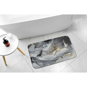 tulup.si Kopalniška preproga Siv marmor 75x45 cm Bela