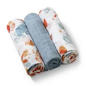 BabyOno Super mehke muslinske plenice 3 kosi - modre