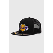 Kapa sa šiltom Mitchell&Ness NBA LOS ANGELES LAKERS boja: crna, s aplikacijom
