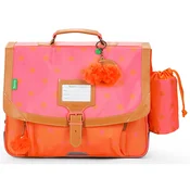 Tanns  SIDONIE CARTABLE 38 CM POCHE GOURDE  Rožnata