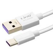 LINQ Kabel USB tipa C 5A Supercharge, hitro polnjenje in sinhronizacija 1m, Linq - bel, (20618056)