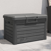 vidaXL Zunanja škatla za blazine antracitna 73x50,5x46,5 cm PP