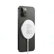 OEM Mayaxess, Polnilnik za iPhone 15/15 Plus/15 Pro/15 Pro Max Magsafe magnetni 15W, Bela, (5000275862)
