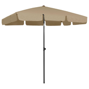 Suncobran za plažu smedesivi 200 x 125 cm