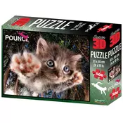 Prime 3D Super 3D puzzle Maca Pounce 500 delova 61X46cm 10085