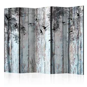 artgeist Paravan Rustic Boards I, 5-Delni, Dvostranski