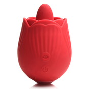 BLOOMGASM - French Rose Licking & Vibrating Stimulator - Red