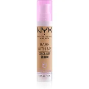 NYX Professional Makeup Bare With Me Concealer Serum vlažilni korektor 2 v 1 odtenek 07 Medium 9,6 ml