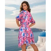Resti Womens floral oversize midi dress