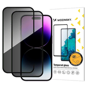 slomart Kaljeno steklo Wozinsky Privacy Glass za zasebnost za iPhone 17/16 Pro, komplet 2 kosa